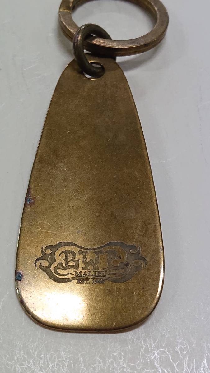 ビルウォールレザー BWL 靴べらキーチェーン 中古 付属品無し 腐食傷