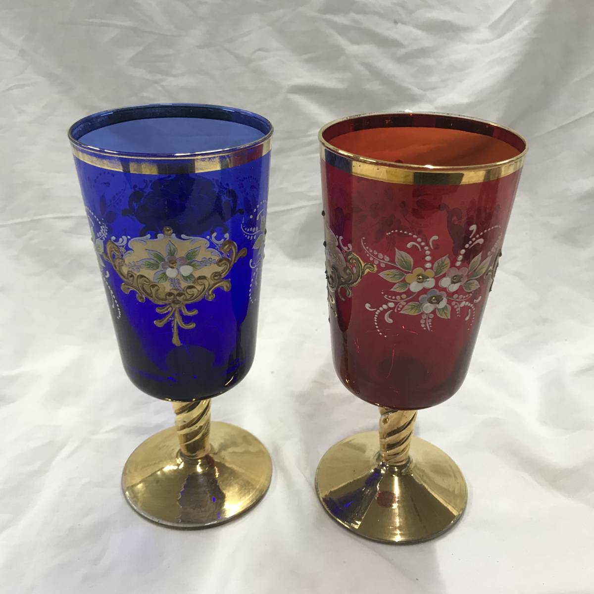 中古良品 ベネチアングラス 2個セット ベネチアングラス グラス 2026年 