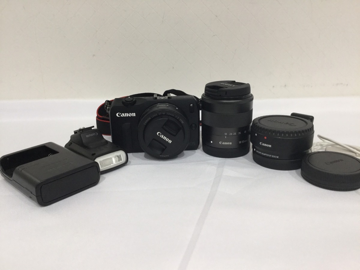 EOS Canon M ミラーレス一眼カメラ ダブルレンズキット CANON キヤノン