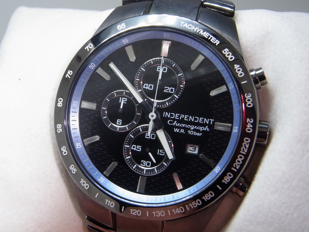 極美品 CITIZEN/シチズン INDEPENDENT/インディペンデント クロノ 