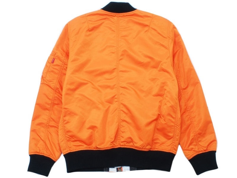 美品私物キムタク着用16ss supreme checkered reversible ma-1  