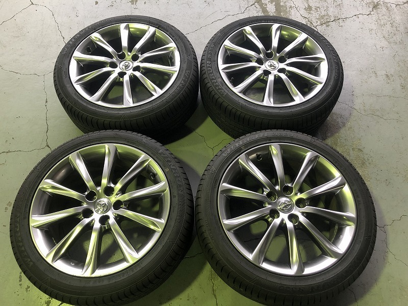 中古サマータイヤセット マークX 130系純正ホイール 18インチ 8.0+45