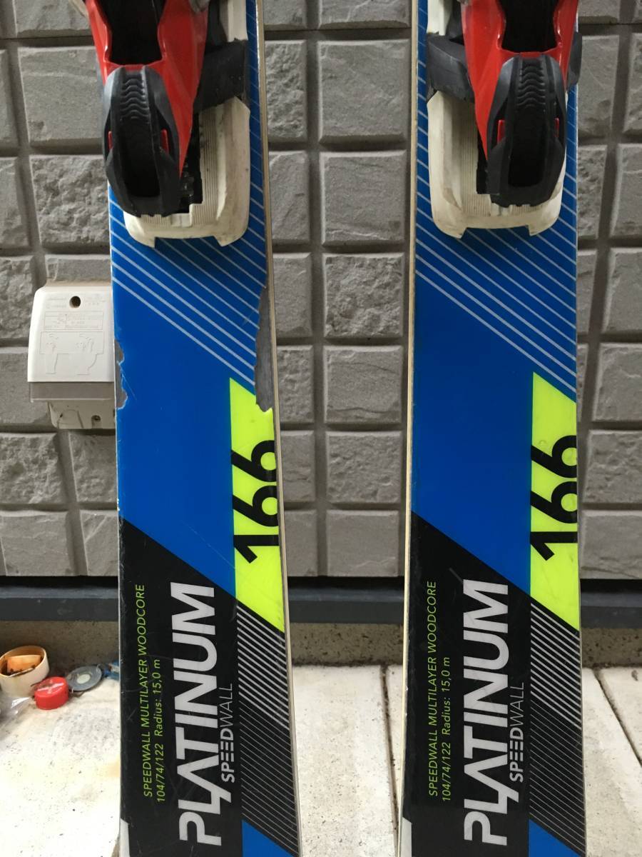 フォルクル VOLKL PLATINUM SW SPEED WALL 2015 サイズ：166㎝ スキー 
