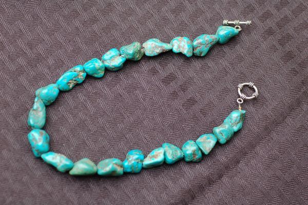 新品，爆買い K2388 ビンテージ インディアンジュエリー ネックレス 大粒ターコイズ 銀製 シルバー 925 ファッション 天然石 アクセサリー(ネックレス、ペンダント、チョーカー)｜売買されたオークション ネックレス、ペンダント、チョーカー