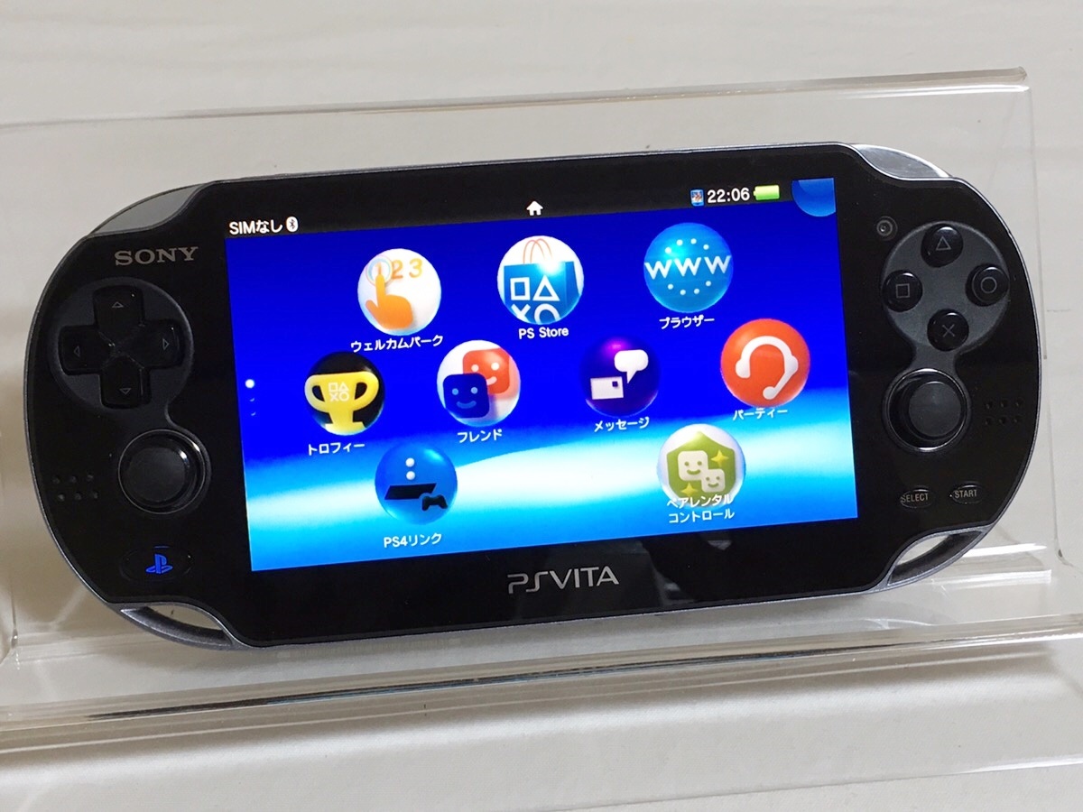 動作良好】PlayStation Vita PCH-1100 ブラック 本体 ☆1円 