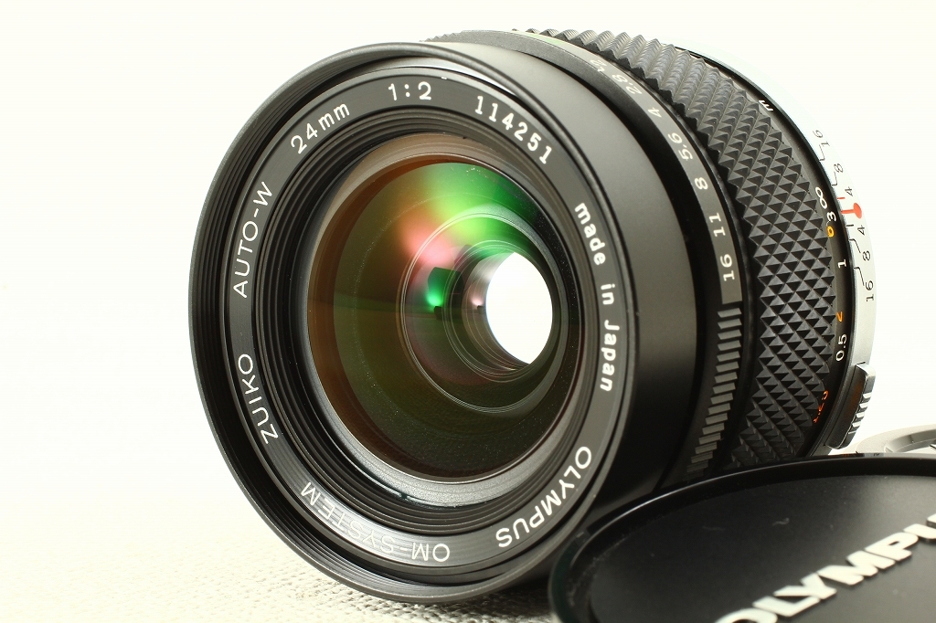 極上品◇Olympusオリンパス OM-SYSTEM ZUIKO AUTO-W 24mm F2◇明るい単