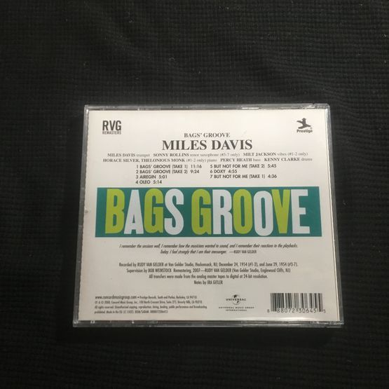 CD/輸入盤/BAGS' GROOVE/MILES DAVIS/MILT JACKSON/SONNY ROLLINS/HORACE