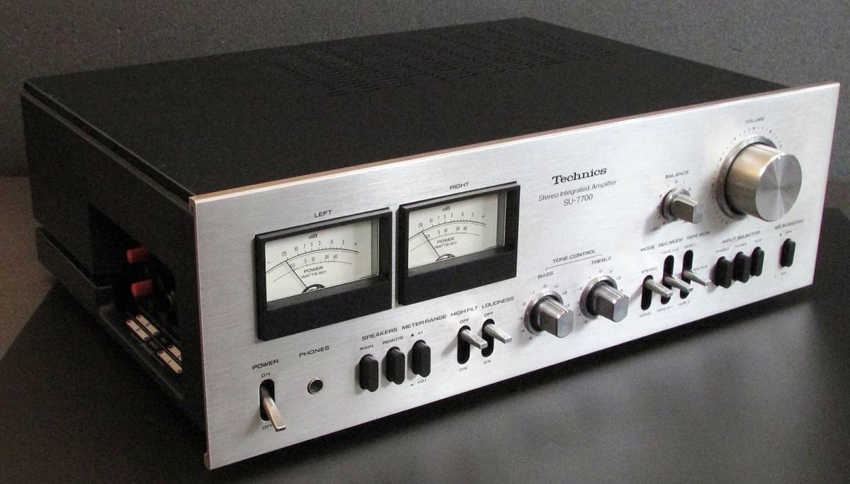 1976年 Technics SU-7700 プリメインアンプ サイド端子構造 美品 動作チェック済み品！