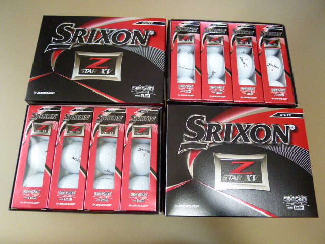 2019年！新登場◆NEW SRIXON Z-STAR XV/ホワイト/2ダース/日本仕様モデル！新品/ダンロップ/スリクソン/スピン性能アップ！