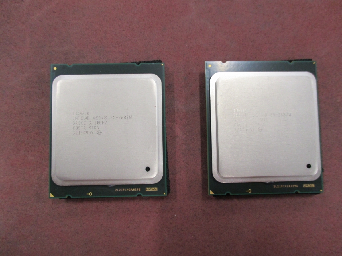 Xeon E5-2687W 3.10GHz SR0KG LGA2011 2個セット_1
