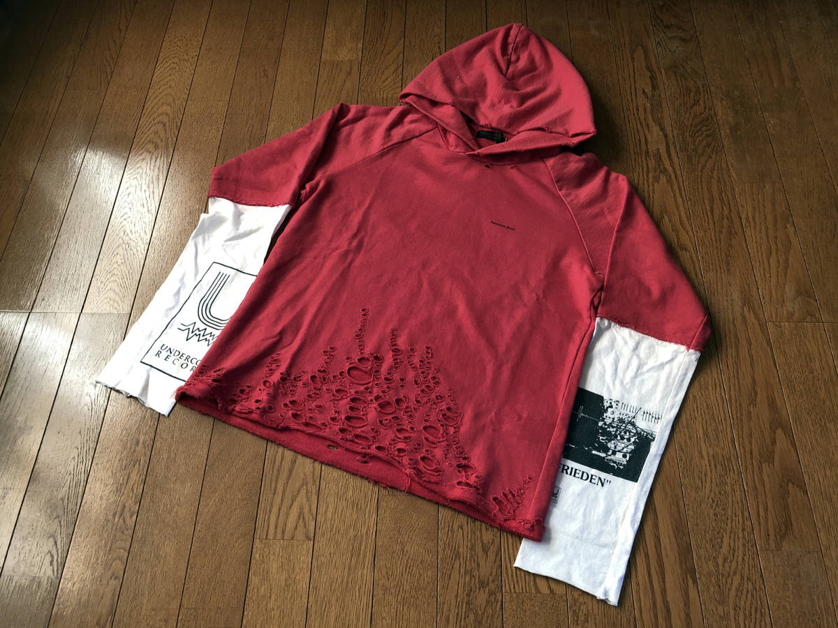 UNDERCOVER - T期 ダメージ加工 パーカーの通販 アンダーカバー