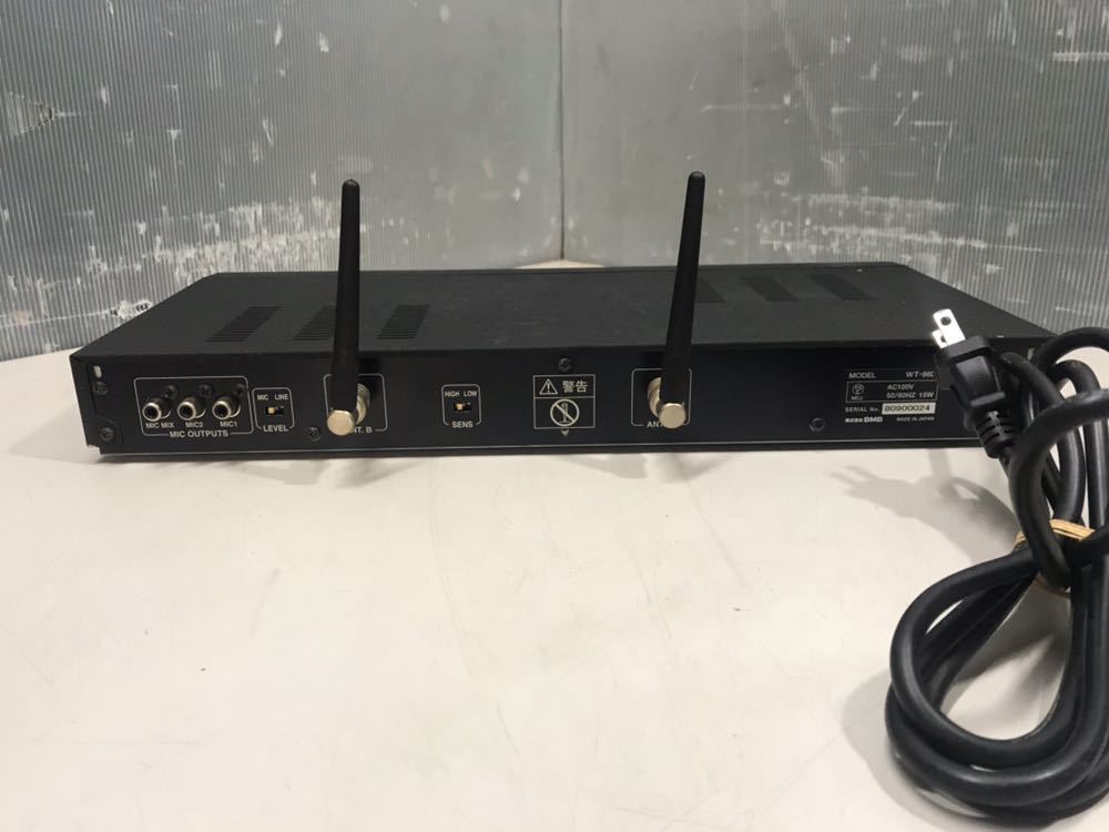 WT-8600/WM-860 ワイヤレスマイクセット 800MHz帯 JOYSOUND/UGA/BMBの