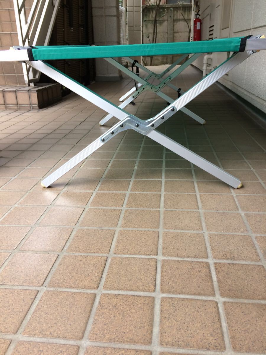 キャンプ用コット（簡易折り畳みベッド）２個組一つ未使用_5