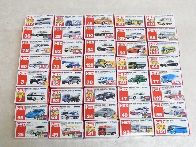 トミカ 中国製 赤箱 水族館トラック/三菱 i/トヨタ アルファード/ハリアー/光岡 ラ・セード/ホンダ エリシオン 他 まとめて40台セット【20_1