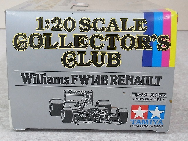 タミヤ 1/20 ウイリアムズFW 14B ルノー コレクターズクラブ No.23004