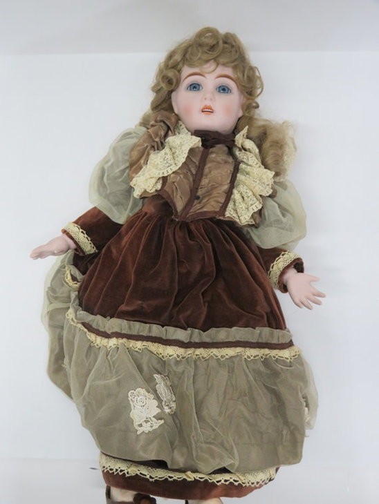 53 k0949 Collectors doll コレクターズドール ビスクドール 約50㎝ 西洋人形 陶器人形