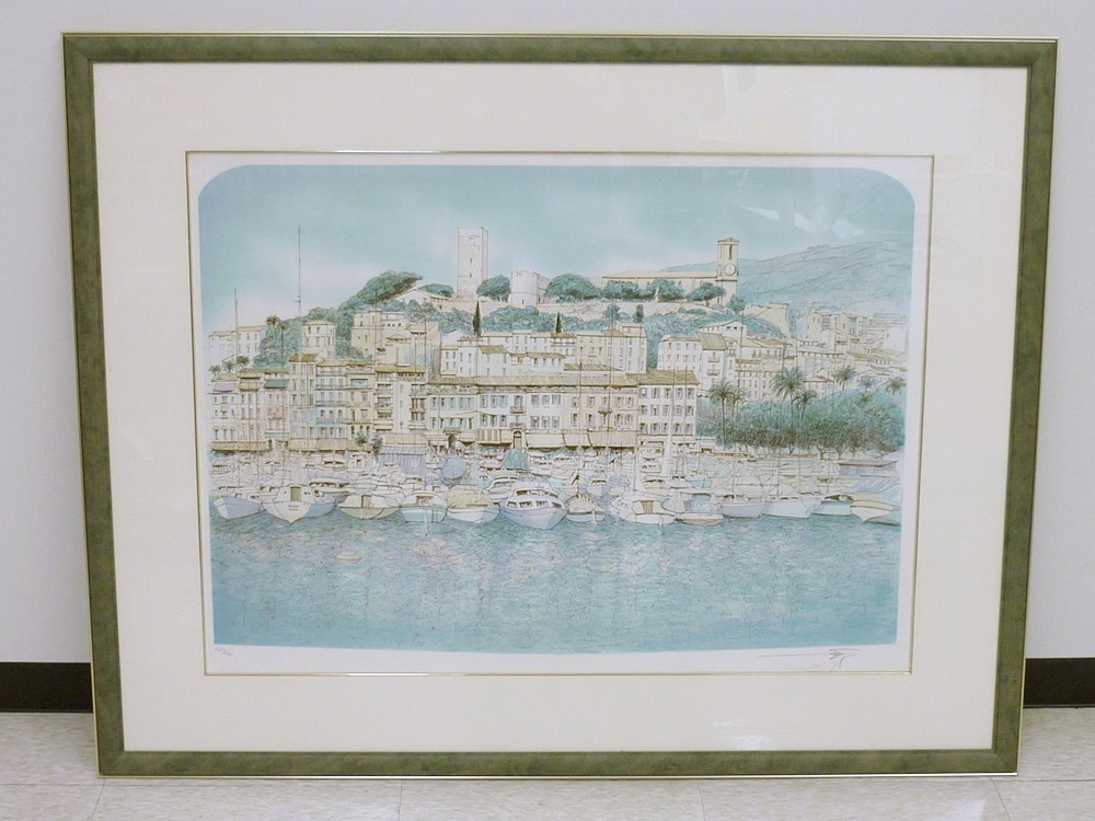 ラフルスキーの作品でサンルイ島とセーヌ河 絵画