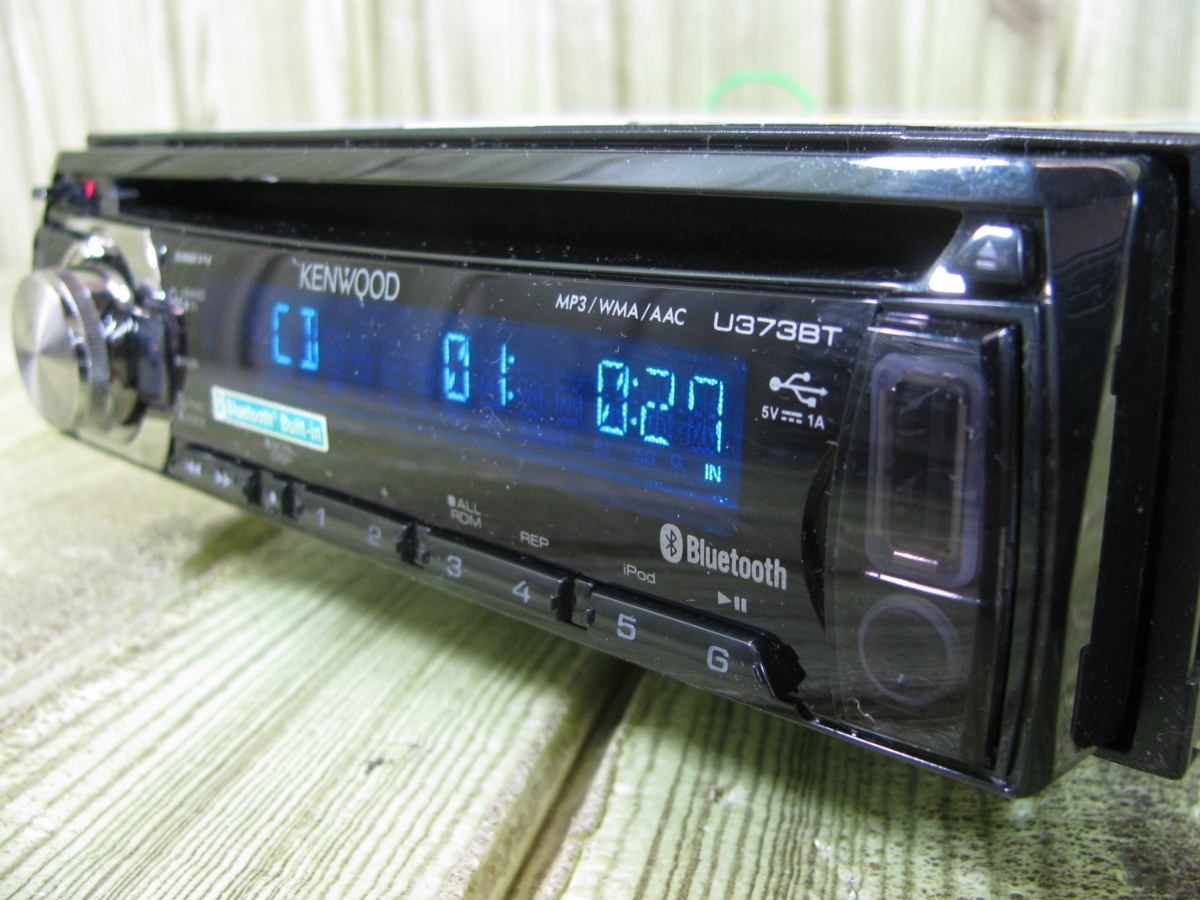 KENWOOD U382BT CDレシーバー リモコン付き KENWOOD 1DIN U382BT CD