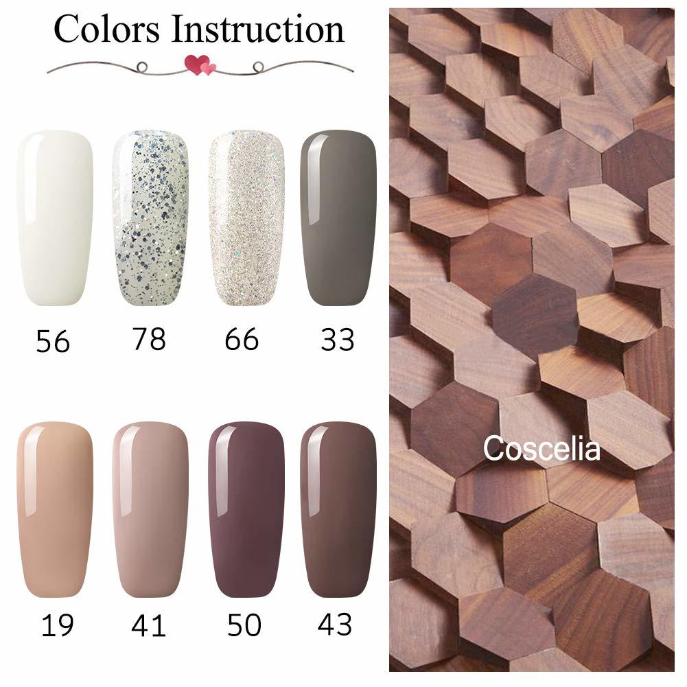 UniqueMall 8色ジェルネイルカラー ネイルキット 10ml セルフネイルカラー ジェルネイル カラー ジェルネイル キット UV/LED 適用_2