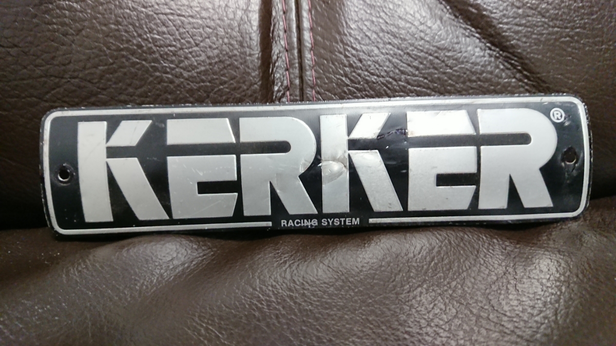 KERKER エンブレム RACING SYSTEM KERKER メガホンマフラー用 純正エンブレム カーカーメガホンマフラー