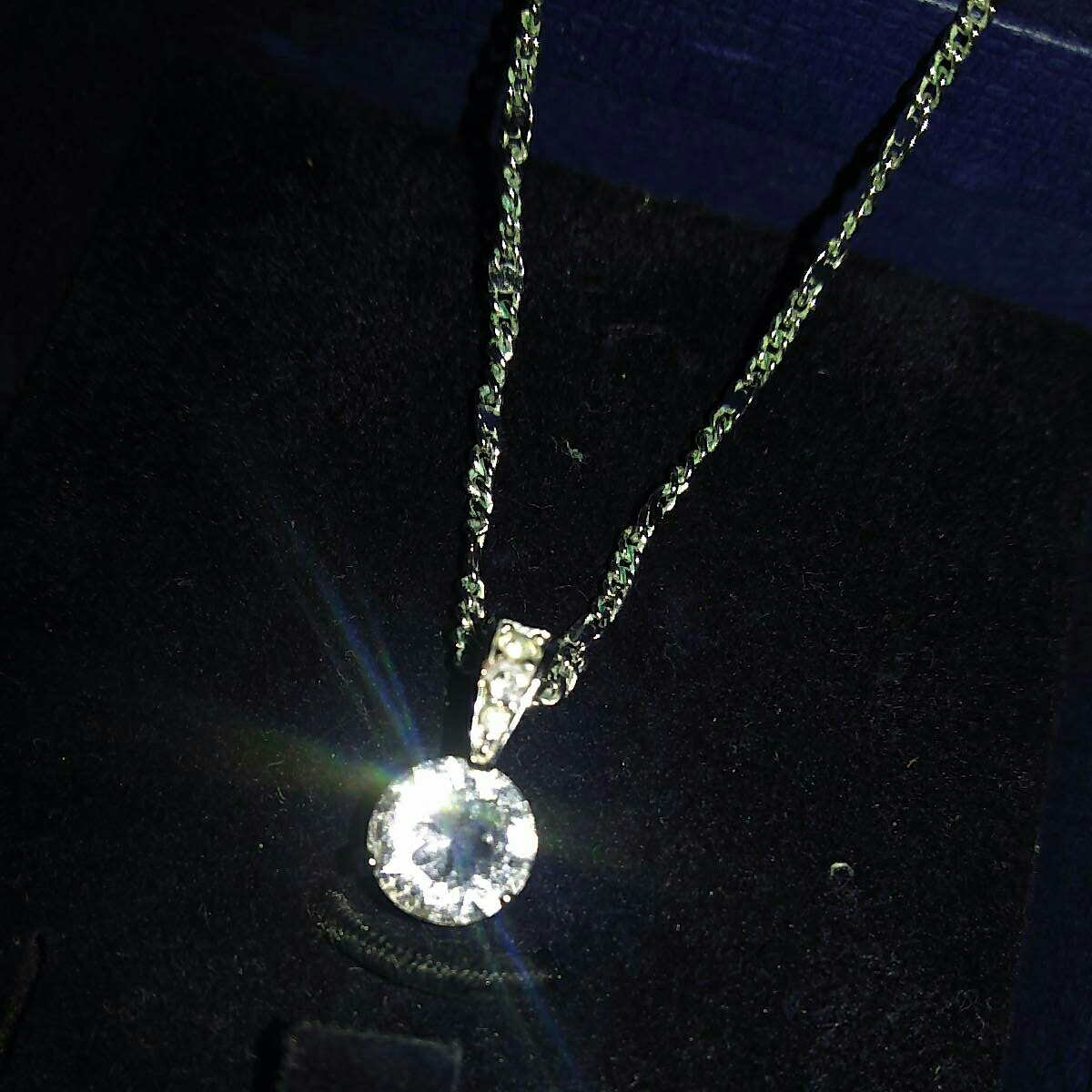 美品 正規品 スワロフスキー SWAROVSKI 豪華 一粒ダイヤ 喜平チェーン 検)ティファニー ピアジェ パヴェ