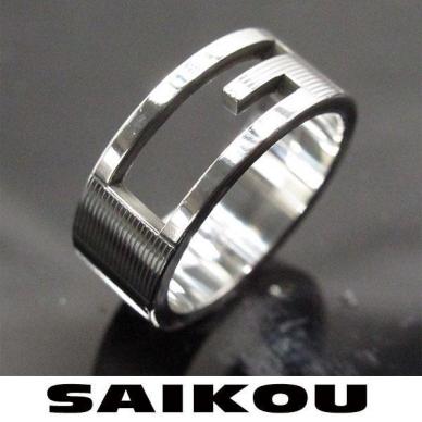 ◎仕上済◎ グッチ リング ＃16 Gリング シルバー SV925☆中古品☆ 218052302_1