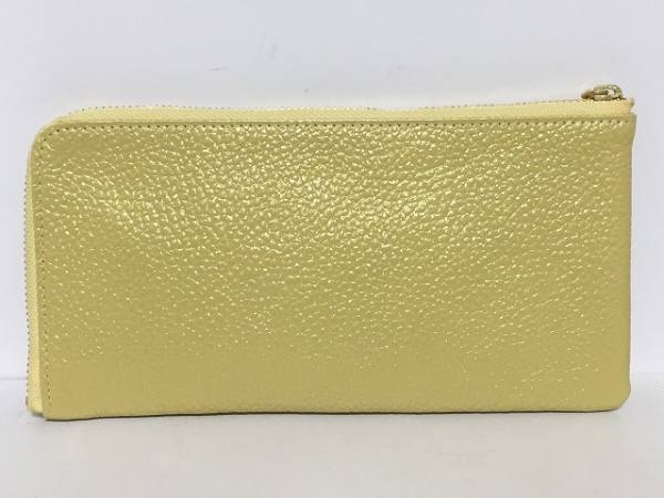 キタムラ Kitamura K2 長財布 レザー イエロー L字ファスナー 財布