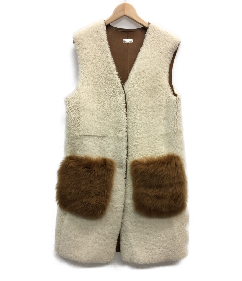美品 アンベスト ムートンロングベスト レディース ANNE VEST | BLOG 