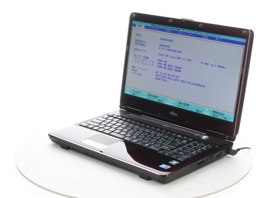 SALE，格安 FUJITSU FMVA555ACS LIFEBOOK AH550/5A Core i5 450M 2.40GHz 4GB 500GB 現状品(15インチ～)｜売買されたオークション情報、yahooの商品情報をアーカイブ公開 - オークファン 富士通