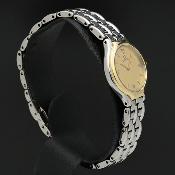 OMEGA オメガ デビル レディース シンボル K18YG/SS コンビ 稼働 