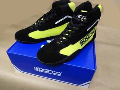 最安値セール！！スパルコレーシングシューズ新品■レーシングカート SPARCO GAMMA KB-4 Kart Shoes　黄色 41■ブラックイエロー