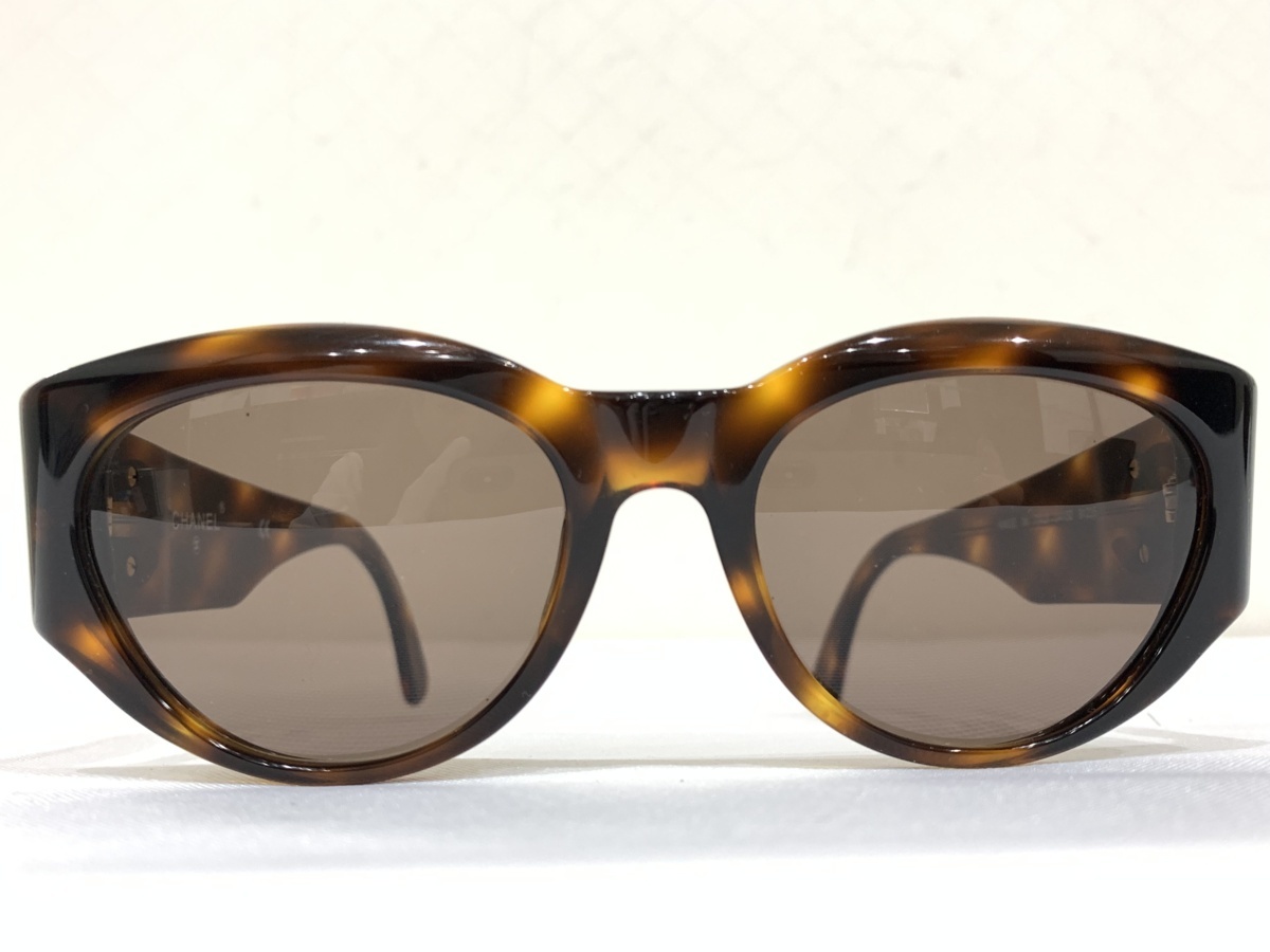 ☆中古良品☆CHANEL シャネル サングラス ココマーク べっ甲 ゴールド