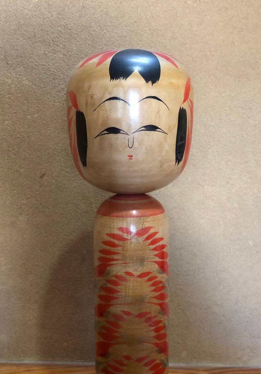 伝統こけし 大宮安光 蔵王高湯系 山形 高さ約35cm 郷土玩具 古民芸 古こけし_2