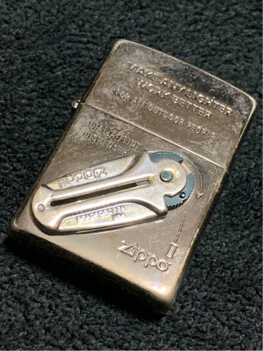 zippo ジッポー フリントケース メタル張り ブラックコーティング 2006年製_1
