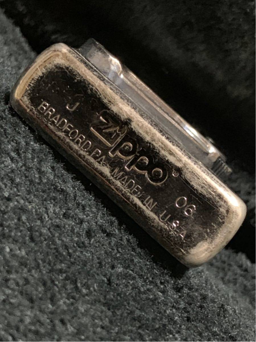 zippo ジッポー フリントケース メタル張り ブラックコーティング 2006年製_4
