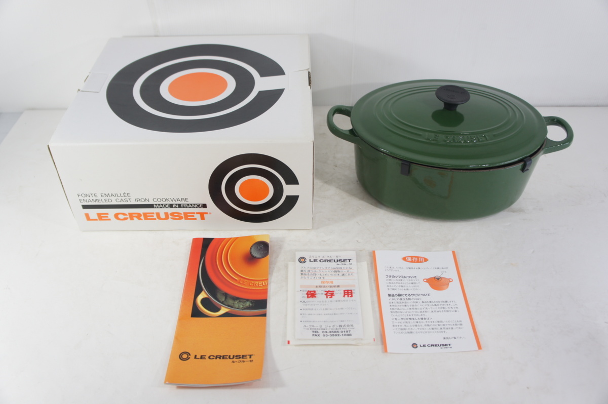 D214◇展示販売品 Le Creuset / ル・クルーゼ ココット・オーバル 25cm