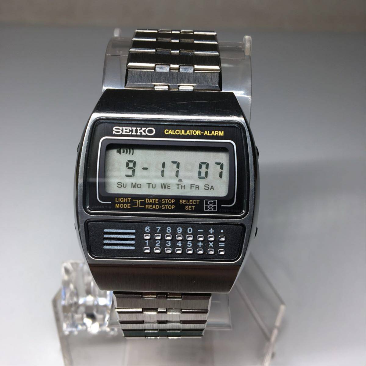 デジタル SEIKO Checkmate C359-5000 SS QZ セイコー チェックメイト 