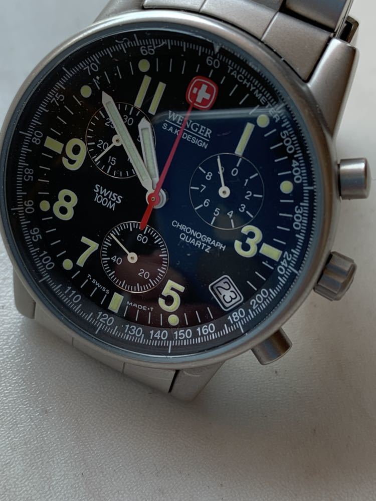 WENGER クロノグラフ クォーツ ステンレス_1