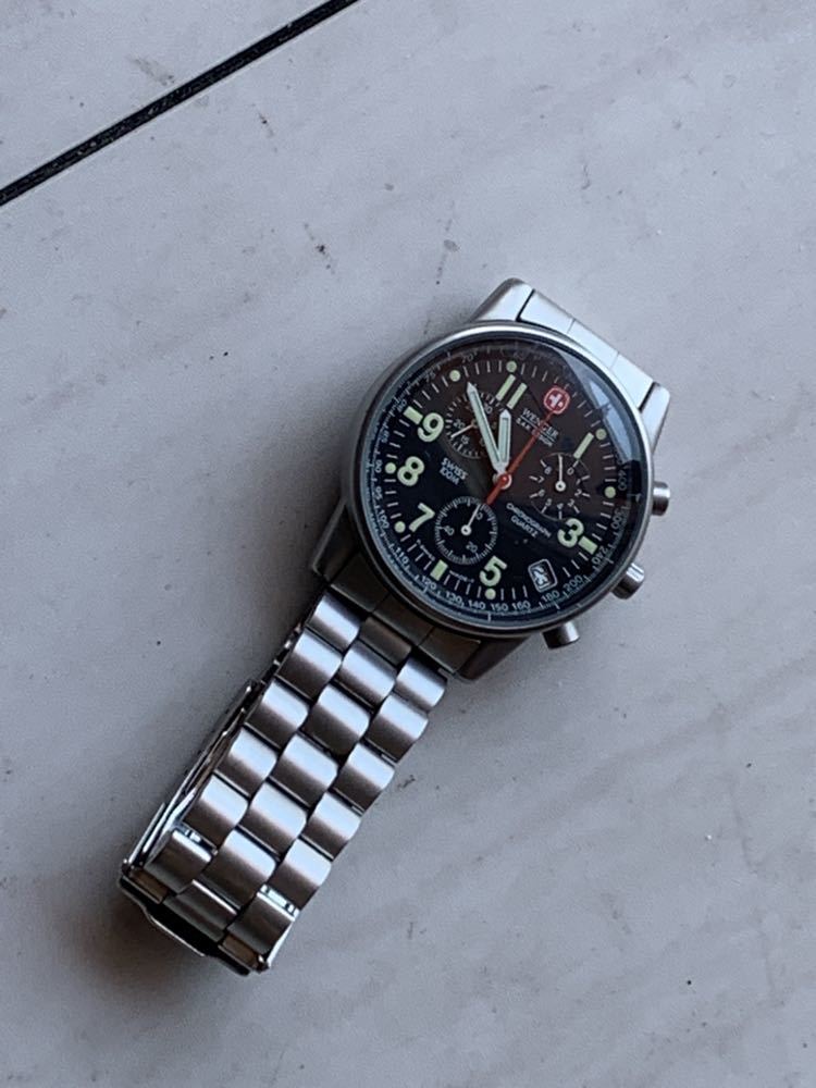 WENGER クロノグラフ クォーツ ステンレス_3