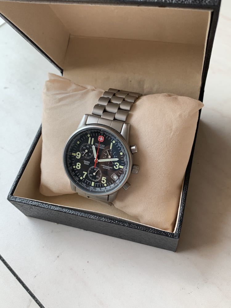 WENGER クロノグラフ クォーツ ステンレス_7