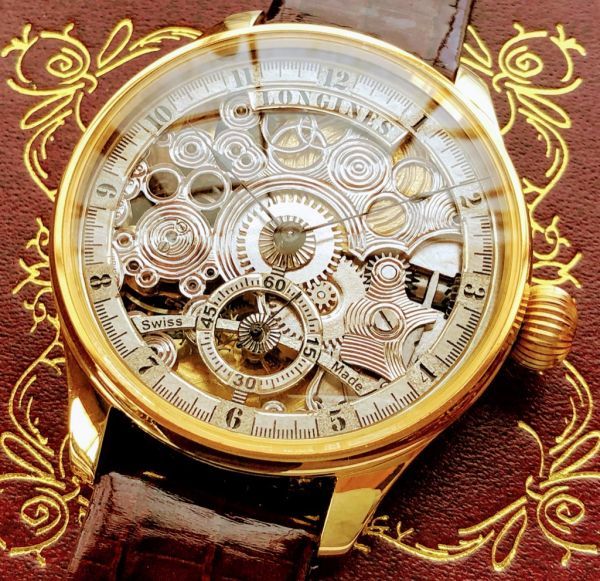 1円～】ロンジン☆LONGINES/高級ブランド/1920年代/OH済/スケルトン 