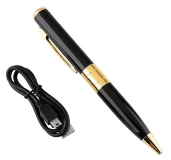 日本語説明書付き 32GB対応 新品 【ゴールド】ペン型 カメラ ◆ ボールペン 録画 録音 小型 防犯 ボイスレコーダー 監視 記録　_4