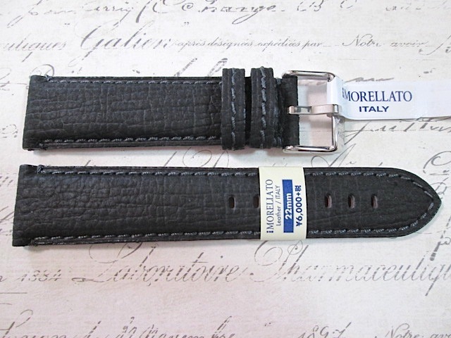 レザーベルト ブラック 22mm◇BREITLING ブライトリング 専用◇レザー