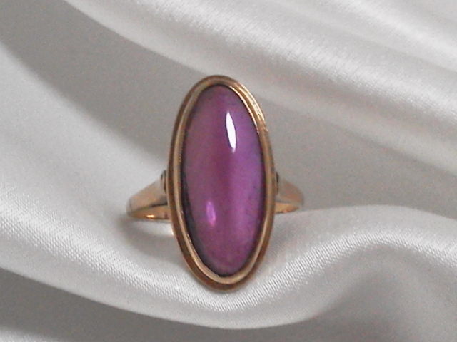 K18 アメジスト 指輪 千本透かし 昭和 ヴィンテージ アンティーク