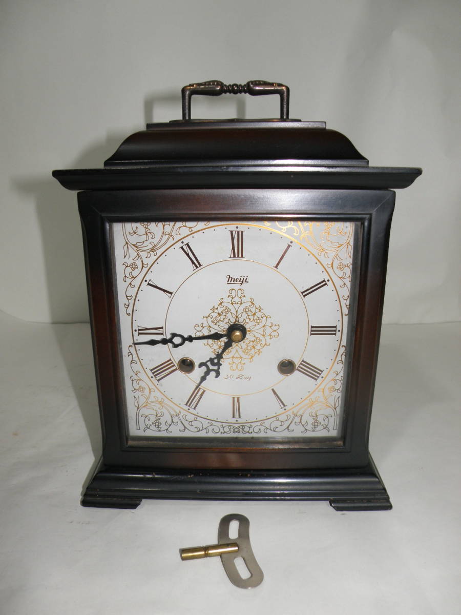 時計 置時計 meiji 明治 ゼンマイ式 【GNY1905】 ゼンマイ式 meiji