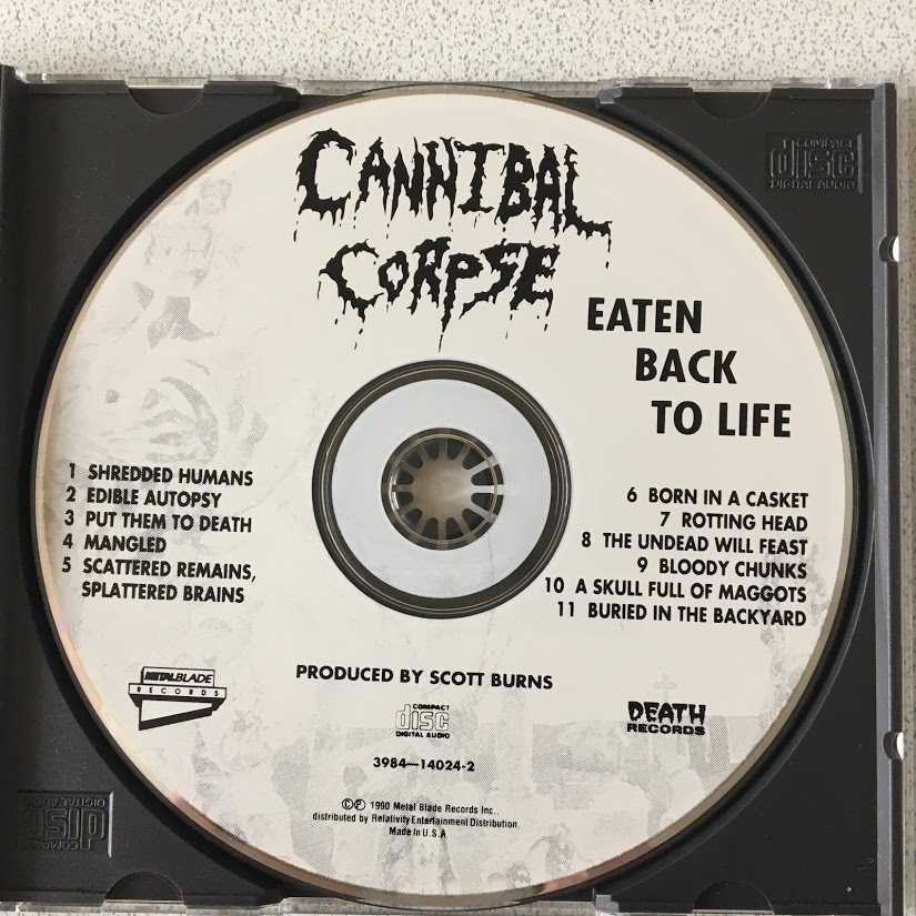 中古CD◆CANNIBAL CORPSE カンニバル・コープス / EATEN BACK TO LIFE◆ 輸入盤 _5