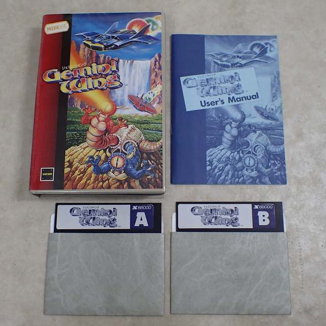 X68000 5インチFD ジェミニウイング GEMINI WING テクモ TECMO