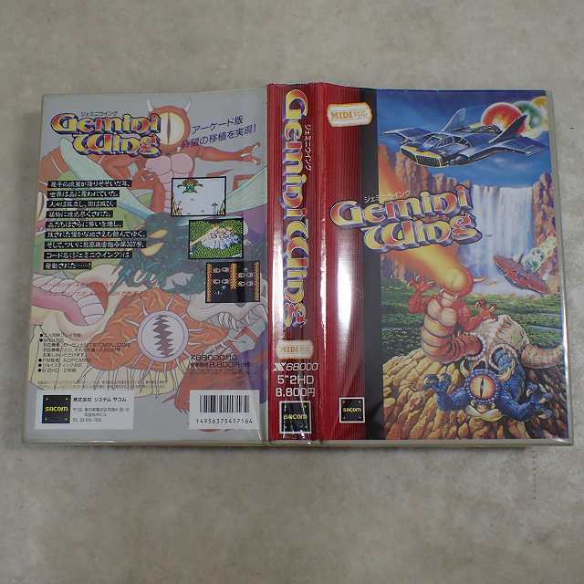 X68000 5インチFD ジェミニウイング GEMINI WING テクモ TECMO