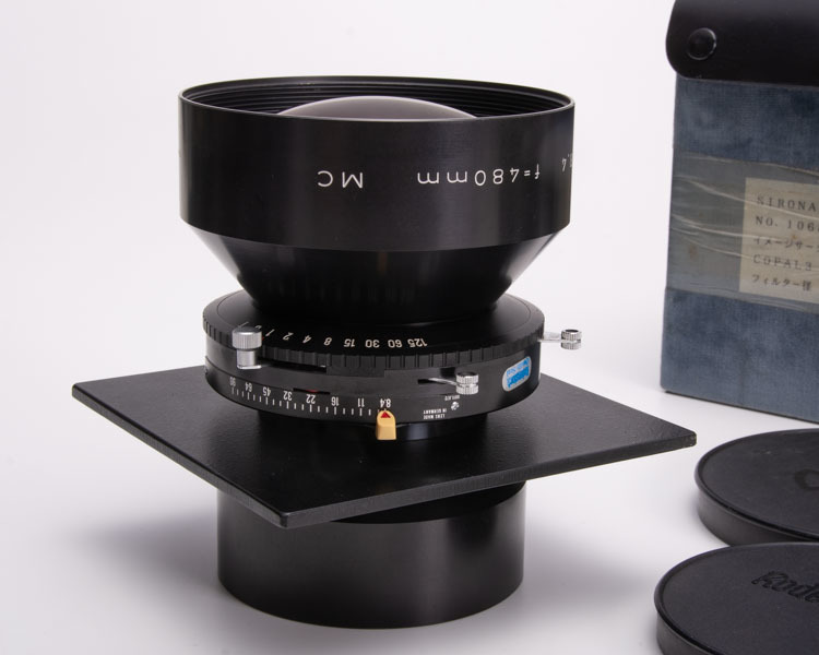 大判レンズ Rodenstock Sironar-N 480mm f8.4 RODENSTOCK Sironar-N 480mm F8.4 ジナー規格ボード付き 11x14カバー