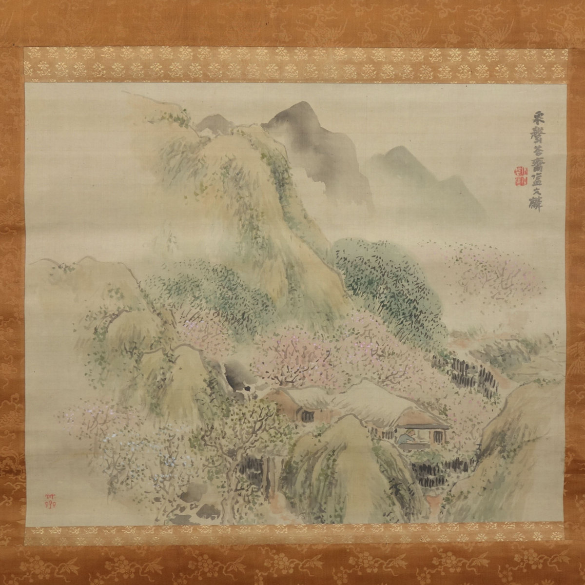 久田宗也/尋牛斎 自筆 懐紙一行書「松風伝古今」掛軸 茶掛 茶道具 真作 久田宗也/尋牛斎 自筆 懐紙一行書「松風伝古今」掛軸 茶掛 茶道具 真作